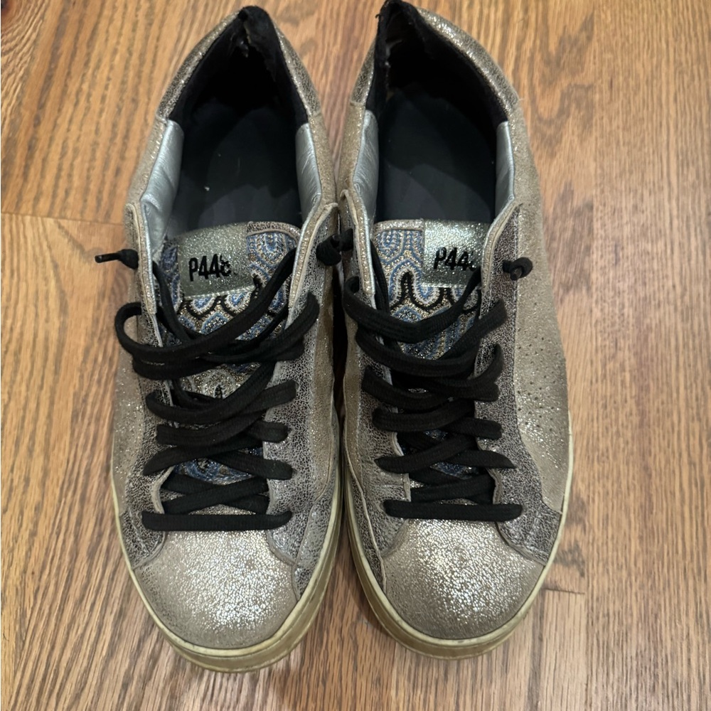 P448 Metallic Sneakers with Black Laces